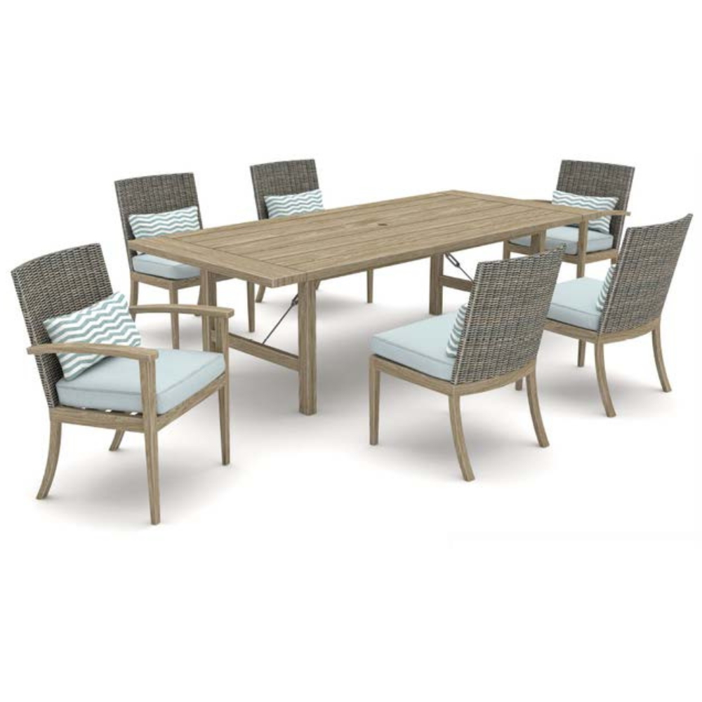 7-PC ACACIA WOOD DINING SET