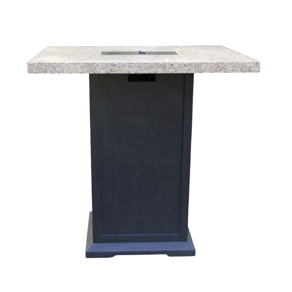 BAR HEIGHT GAS FIRE TABLE