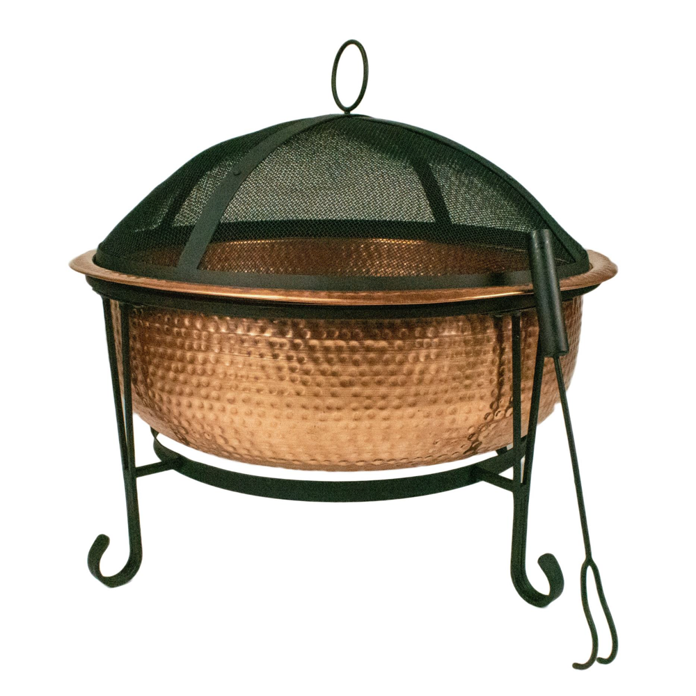 26-IN HAMMERED COPPER FIRE PIT