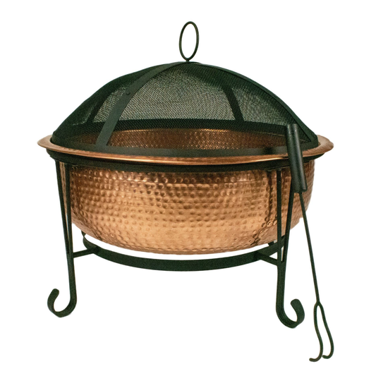 26-IN HAMMERED COPPER FIRE PIT