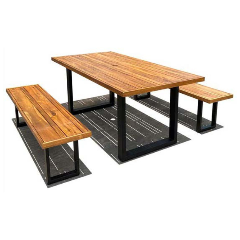 3-PC ACACIA WOOD BENCH
DINING SET