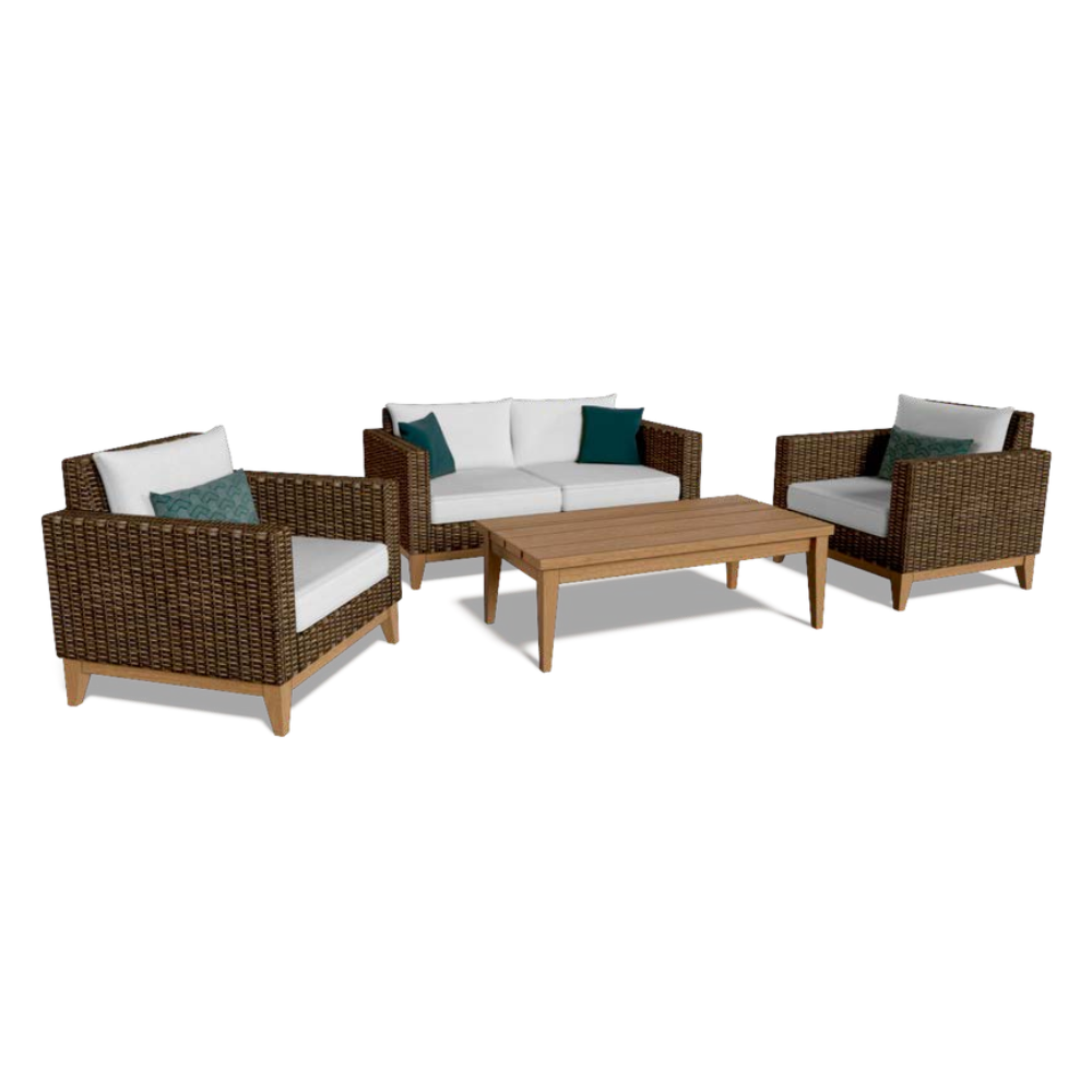 5-PC ACACIA WOOD CONVERSATION SET
