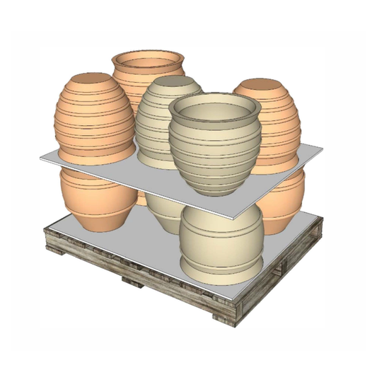 GENUINE TERRACOTTA PLANTERS - SET OF 10