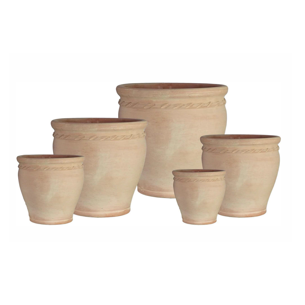 GENUINE TERRACOTTA PLANTERS - SET OF 5