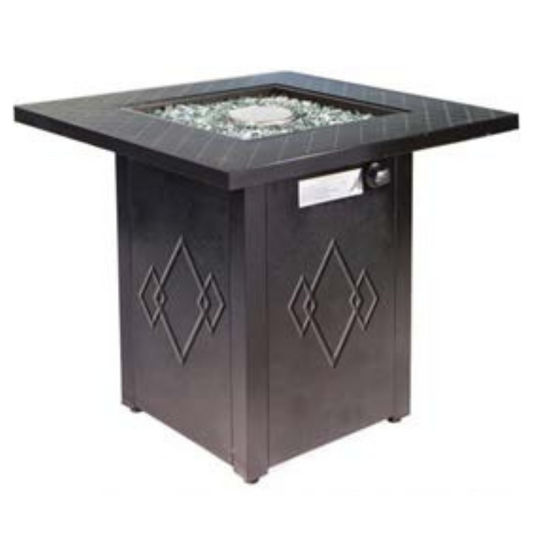 STAMPED DIAMOND GAS FIRE TABLE