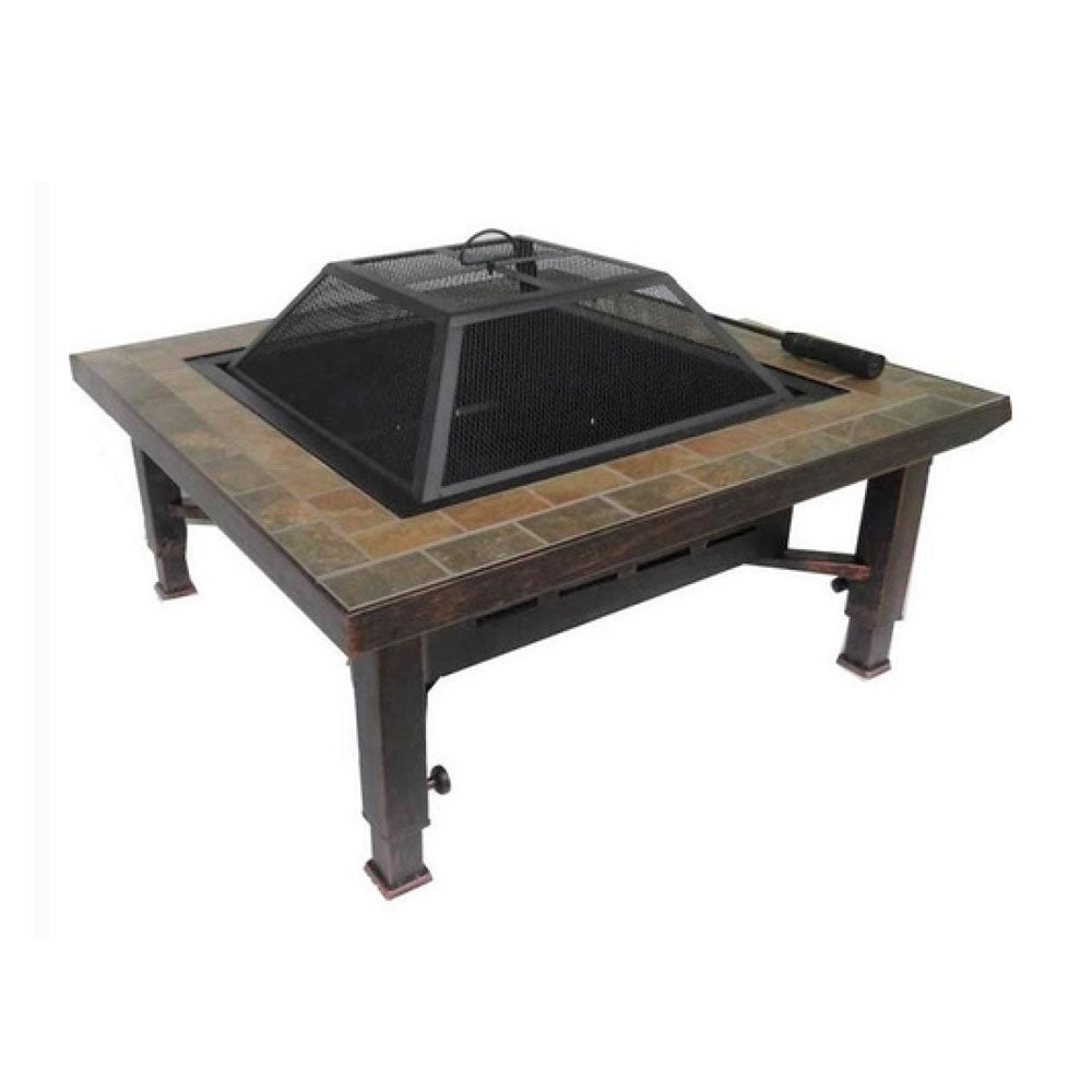 TILE TOP ADJUSTABLE LEG FIRE PIT
